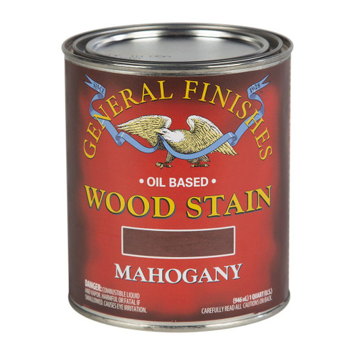 General Finishes Wood Stain, Mahogany, Qt.