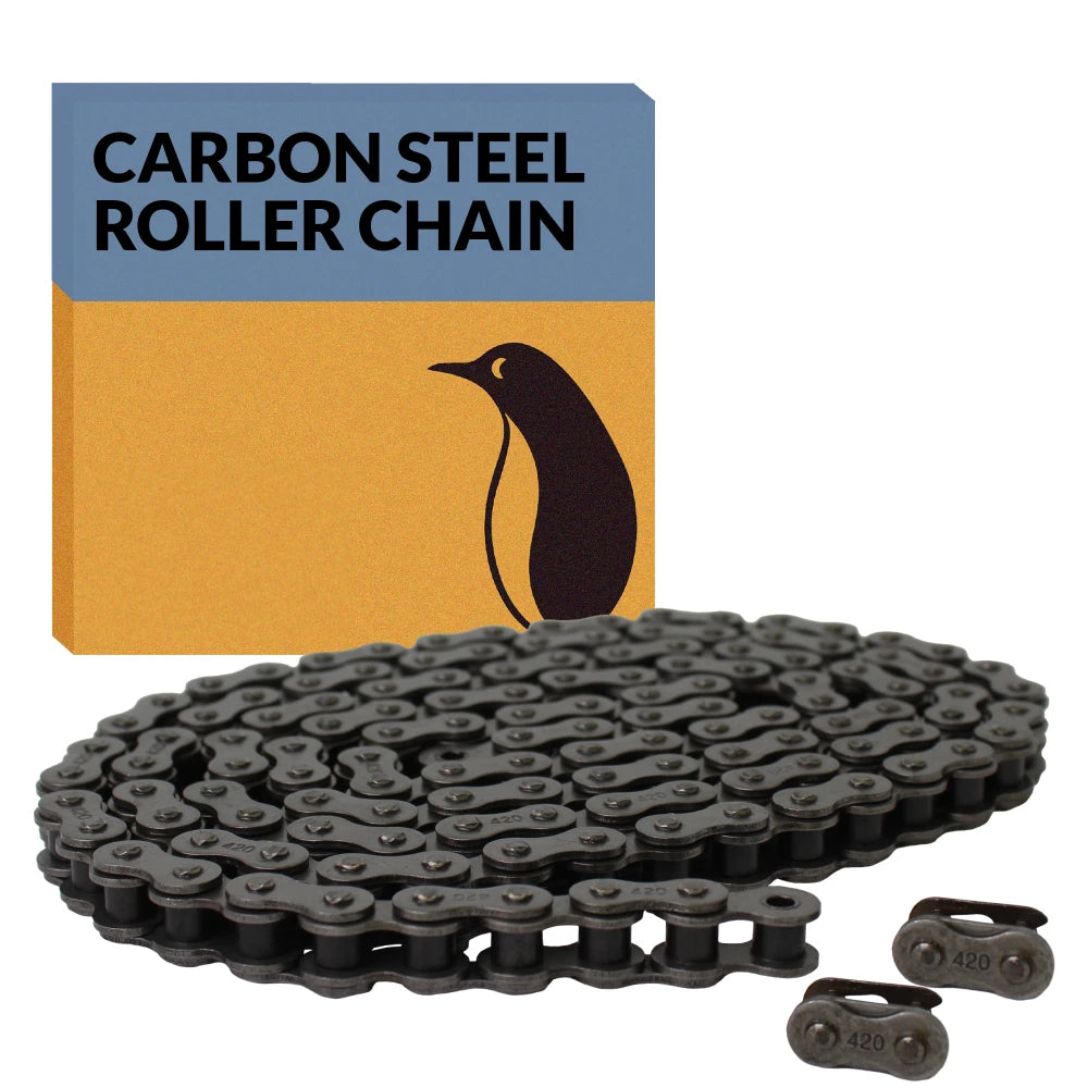 #420 Motorcycle Chain 10ft (240 Links) + 2 Connecting Links