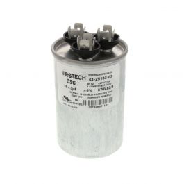 Rheem-Ruud 43-25136-12 Round Run Capacitor 35 MFD 370V