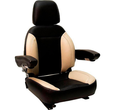 Concentric Replacement Seat: Premium High Back Seat: Black & Grey