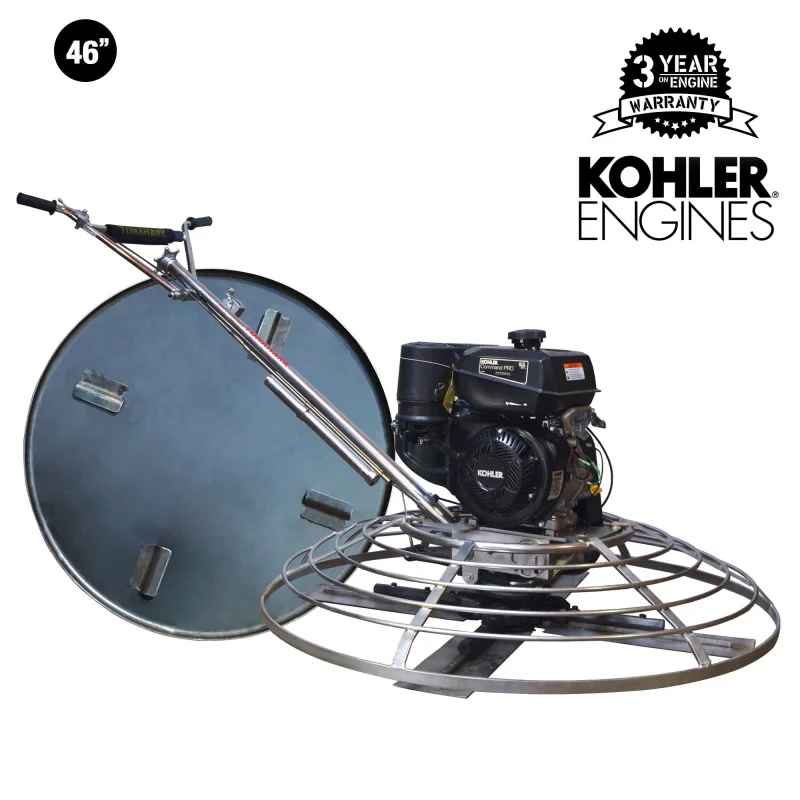 46″ Concrete Power Trowel 14HP Kohler Float Pan Screed Edge Cement Finishing Tool
