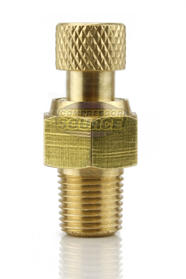 1/8" MNPT Manual Twist Style Air Compressor Tank Drain with O-Ring Seal Conrader 46085