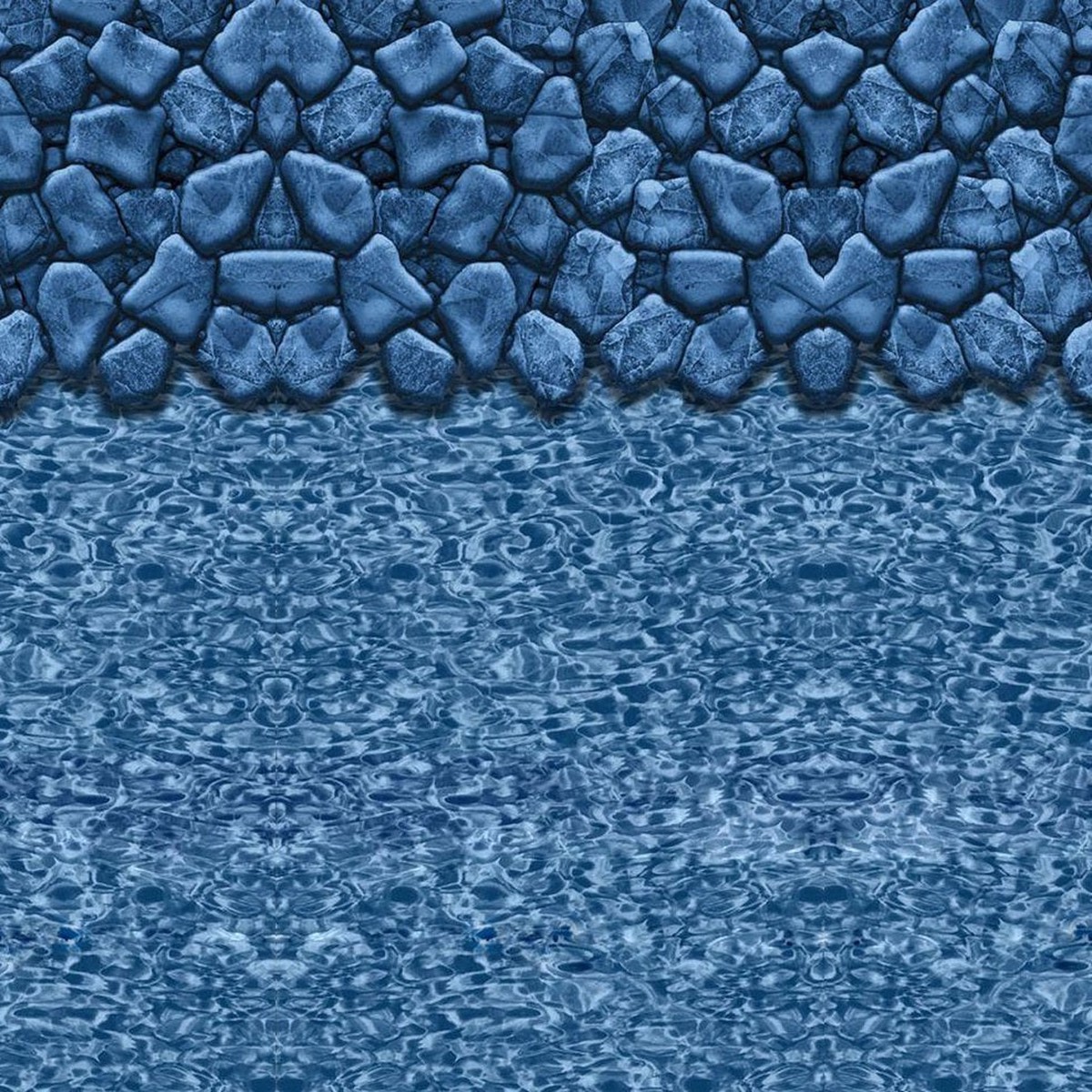 48"-54" Boulder Swirl Above Ground Swimming Pool Overlap Liner