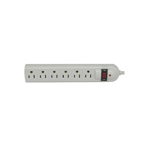 Jameco 6-Outlet Surge Protector, 4' Cord