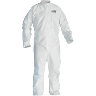 KleenGuard A20 Breathable Particle Protection Coveralls w/ Elastic Back, Wrists, & Ankles, 2X-Large, White, 24/Case