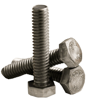 3/8"-16 x 3-1/2" Fully Threaded Hex Tap Bolt A307 Grade A Coarse Low Carbon Plain (400/Bulk Pkg.)