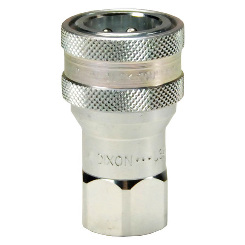 Dixon FTP Series 1/4 in. 2500 PSI Steel Ball Valve Coupler ISO5675 w/ 1/4 in. - 18 Female NPTF Thread