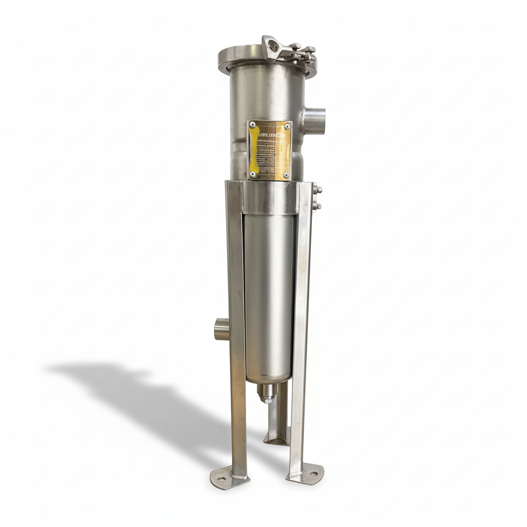PRM #4 304 Stainless Steel Bag Filter Housing, NPT Inlet/ Side or Bottom Outlet, 100 psi