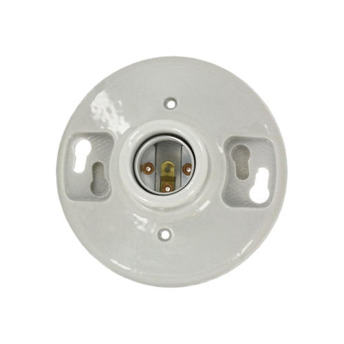 Leviton Porcelain Lampholder, White