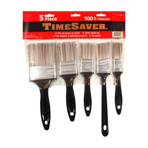 Linzer Timesaver Polyester Paint Brush Set, 5-Piece