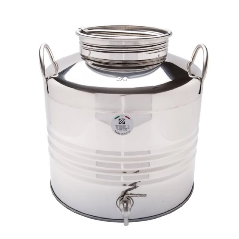 50LT Stainless Steel Container with Spigot 1/2″