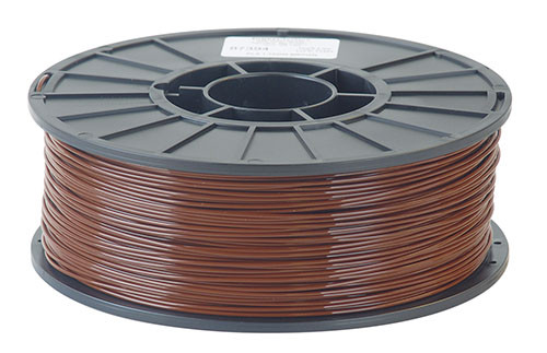 Toner PLA Filament 1.75mm 2.2 lb. Spool, Brown