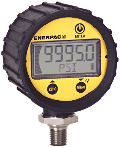 Enerpac DGR-2 Digital Hydraulic Pressure Gauge, 0 to 20,000 PSI, 1/4" NPTF, Yellow