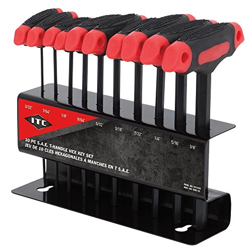 ITC Professional 10-Piece S.A.E. T-Handle Hex Key Set, 21502