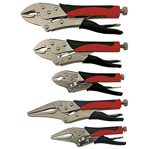 ITC Professional 5-Piece Locking Pliers Set, 20608