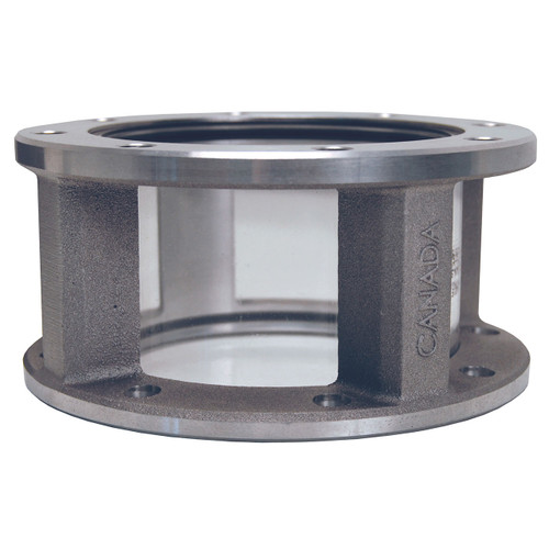 Dixon 4 in. x 3-1/4 in. TTMA Flanged Short Sight Flow Indicator