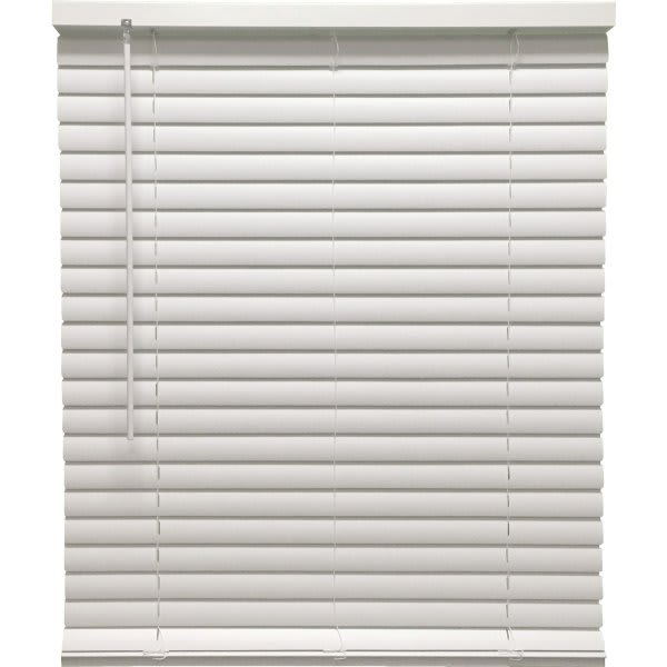 Champion 2 In. Vinyl 23 In. X 72 In. Room Darkening Blind, White