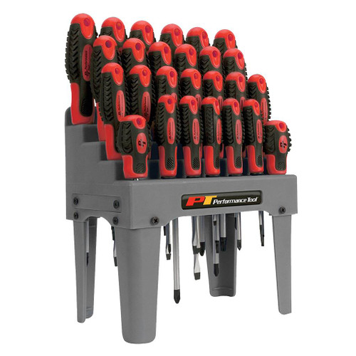 Performance Tool 26-Piece Driver Set with Storage Rack