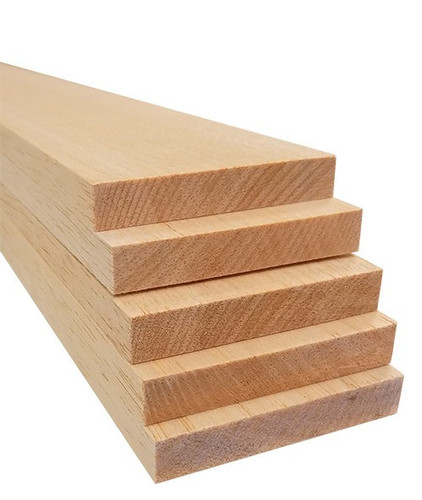 Bud Nosen Balsa Wood Sheets, 1/2" x 3" x 36", 5/pkg.