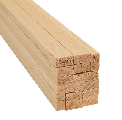 Bud Nosen Balsa Wood Strips, 3/16" x 3/8" x 36", 15/pkg.