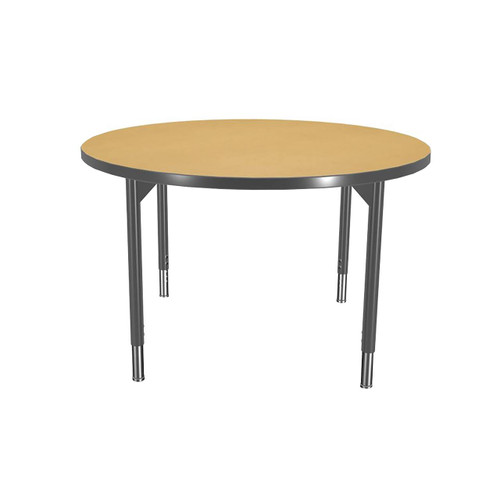 MooreCo Hierarchy Adjustable Round Activity Table, 48" x 48"