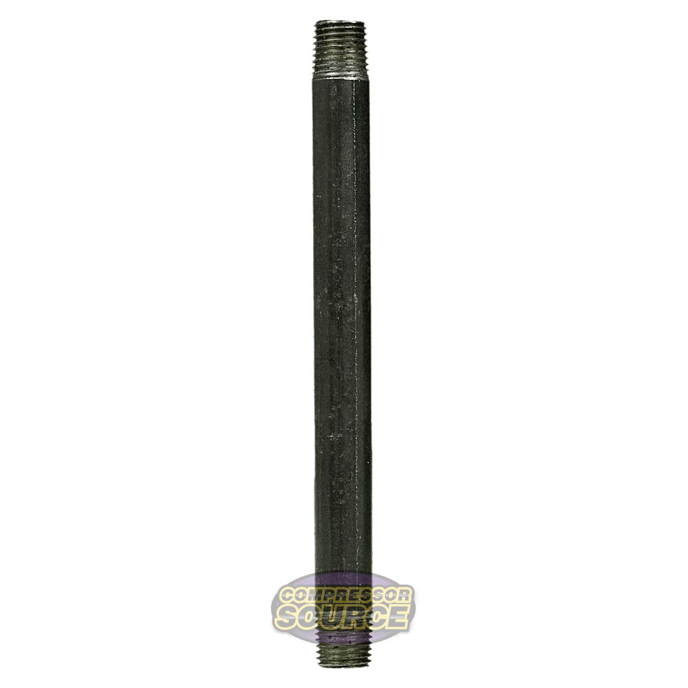 6-Inch Long 1/4-Inch Male NPT Steel Nipple Pipe All Black Durable Design 57030