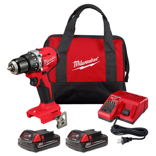 Milwaukee REDLITHIUM M18 1/2" Hammer Drill Kit, 18V