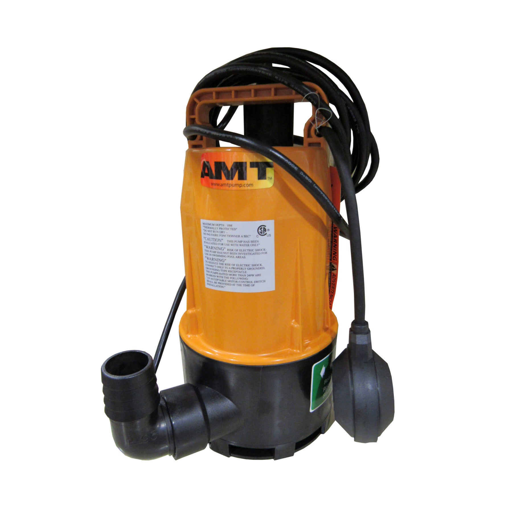 AMT 5811-99 Submersible Pump, 1/2 HP, 3450 RPM, 115 VAC, 60 Hz