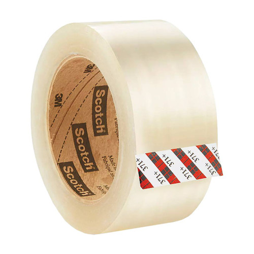 3M Clear Box Sealing Tape 371, 1.89" x 54 Yds.