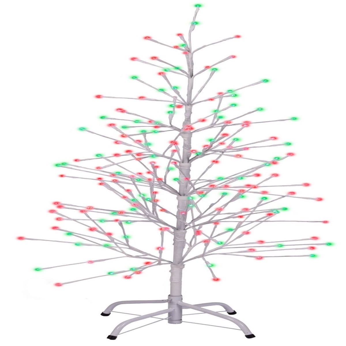 6.5' Double Twinkle Birch Tree Decoration