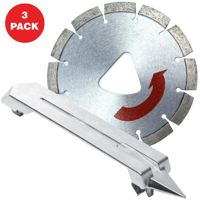 6″ XP Red Series Diamond Premium Hard Concrete Saw Blade3 Pack