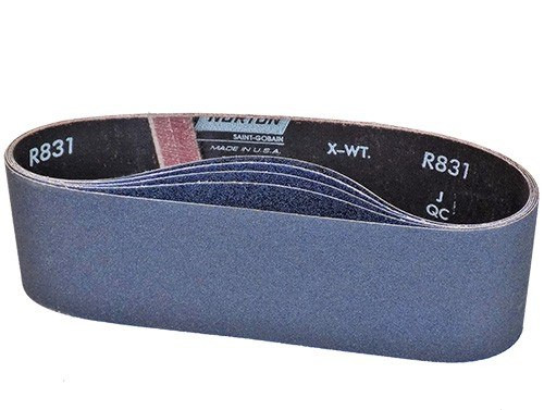 Norton ProSand Zirconia Alumina Sanding Belt, 4" x 24" 120 Grit, 1/pkg.