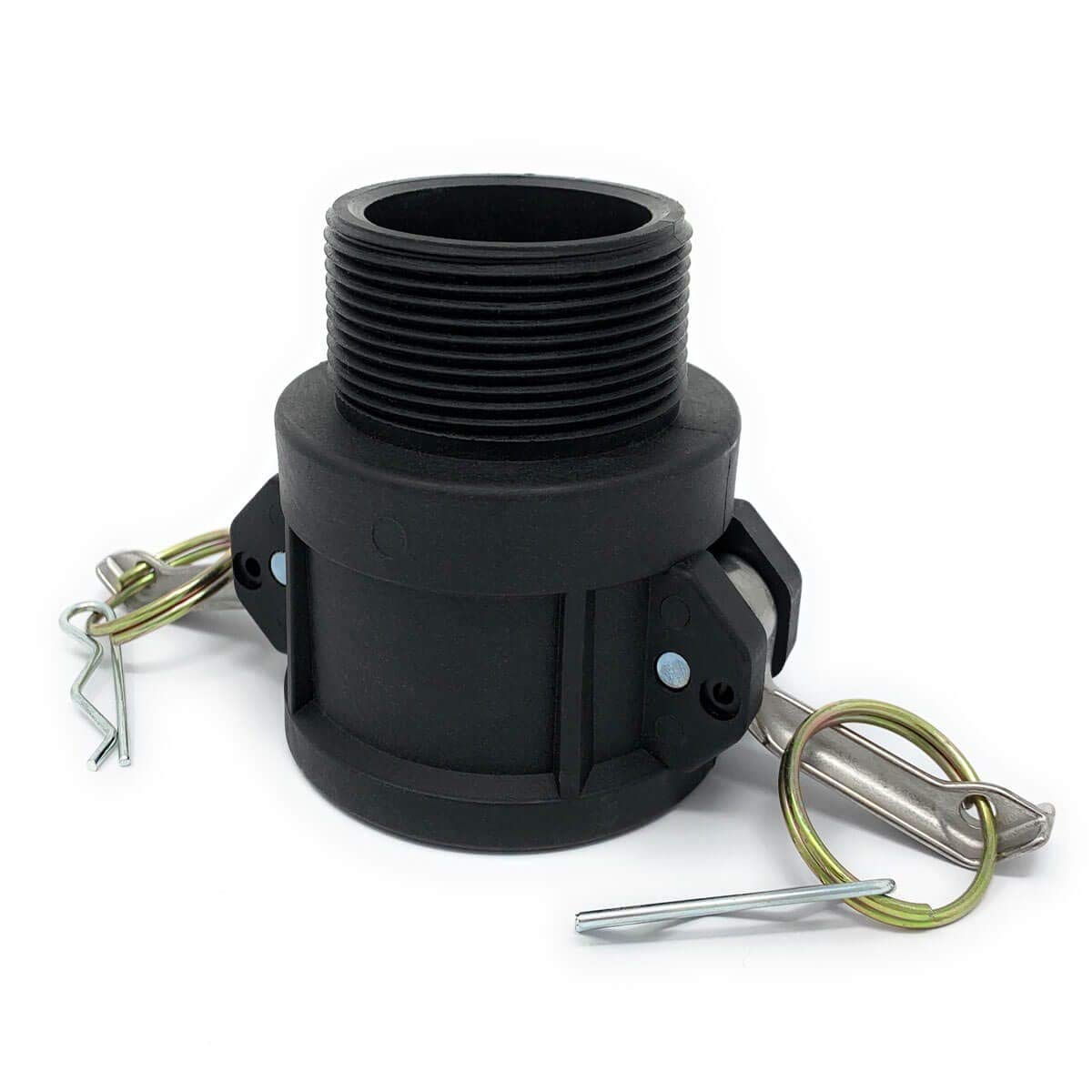 B150 Polypropylene Cam & Groove Fitting, 1-1/2 Inch Female Camlock Coupler X Male NPT Thread