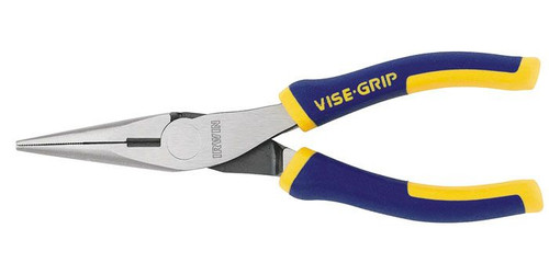 Vise-Grip Long Nose Pliers w/Side Cutter, 6"