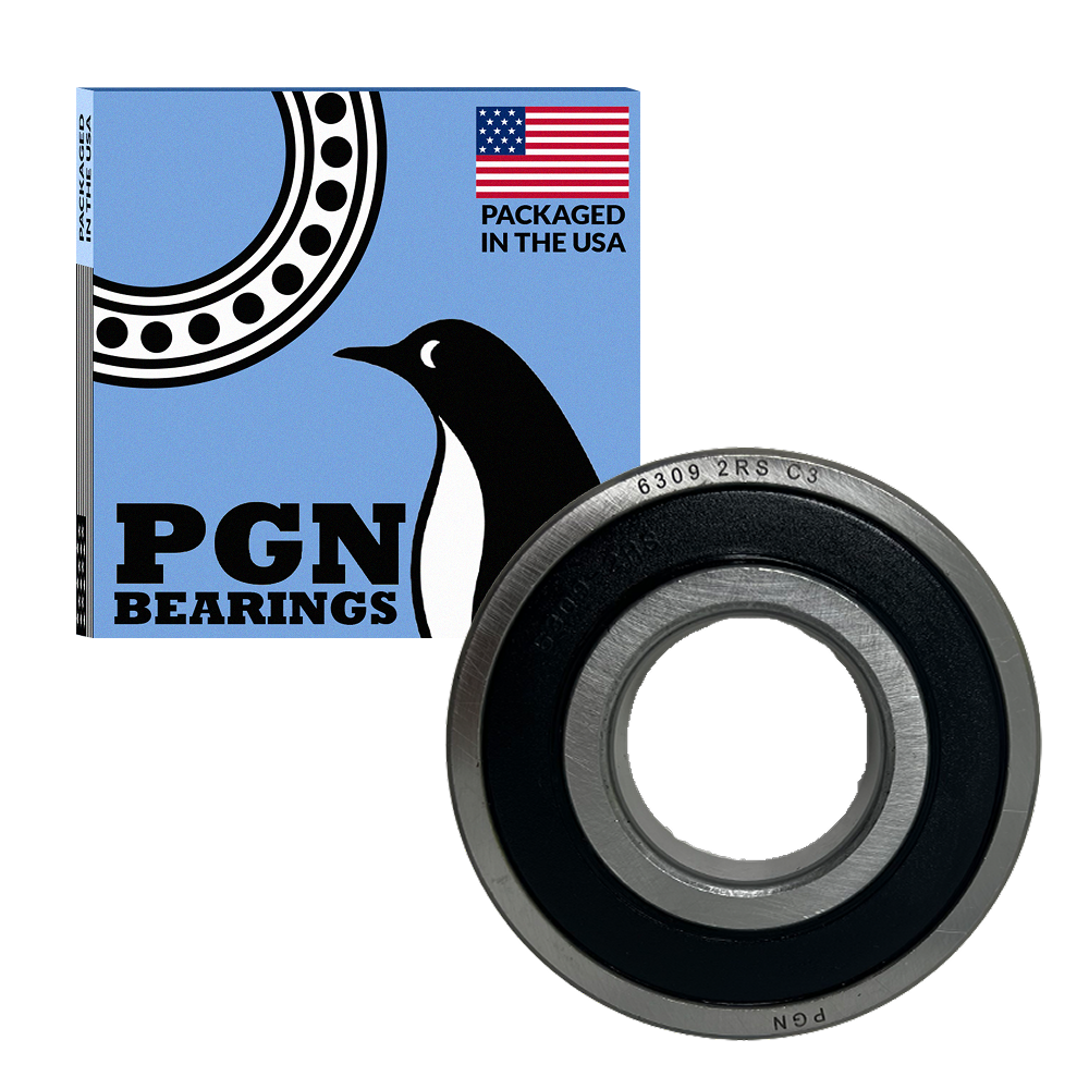 6309-2RS Ball Bearing - Pre-Lubricated Chrome Steel Sealed Ball Bearing
