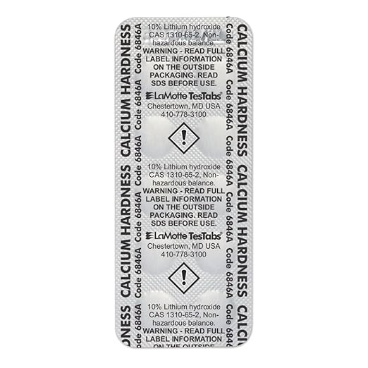 LaMotte 6846A-J Calcium Hardness Tablets – Water Hardness Reagent (100-Count Blister Pack)