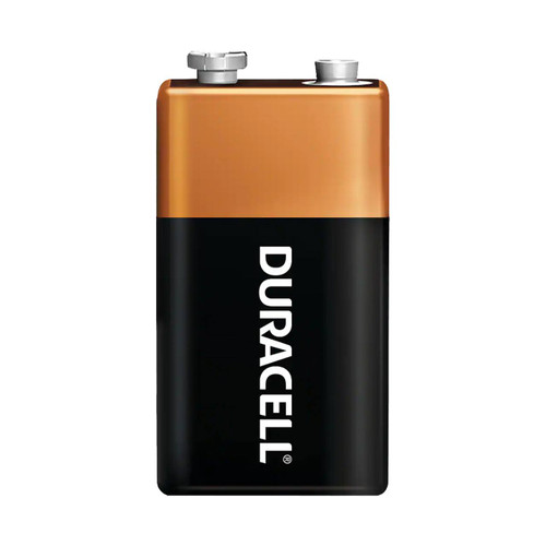 Duracell Coppertop Alkaline Battery, 9V