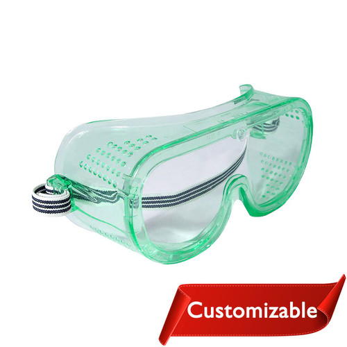 Radians Perforated Safety Goggles, Direct, Fog-Free