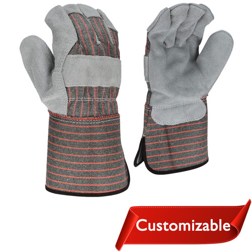 Radians Economy Cowhide Leather Work Gloves, Large