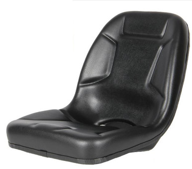 Concentric Replacement Seat: Compact Tractor Seat, Black