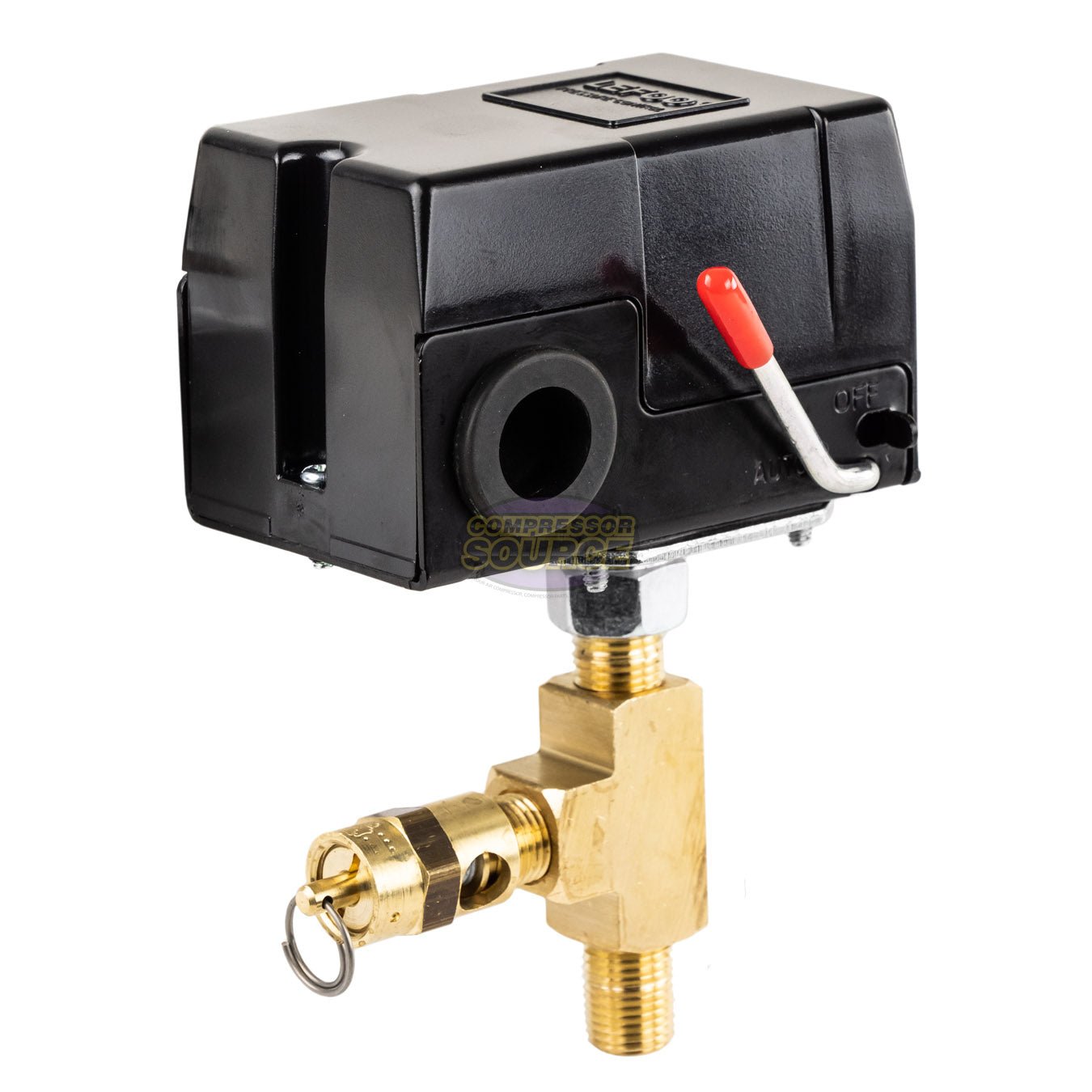 1 Port Pressure Switch 95 - 125 PSI 16 Amp Craftsman Replacement Kit 919.165310 135 PSI Relief Valve