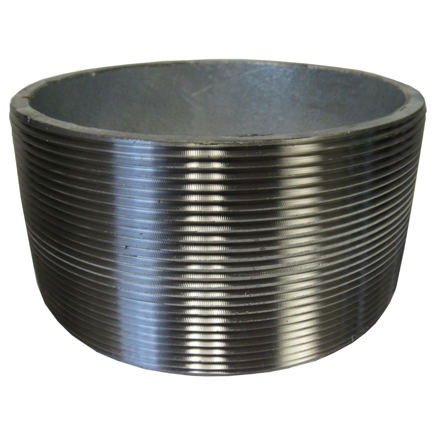 Galvanized Pipe Close Nipple, 6 Inch