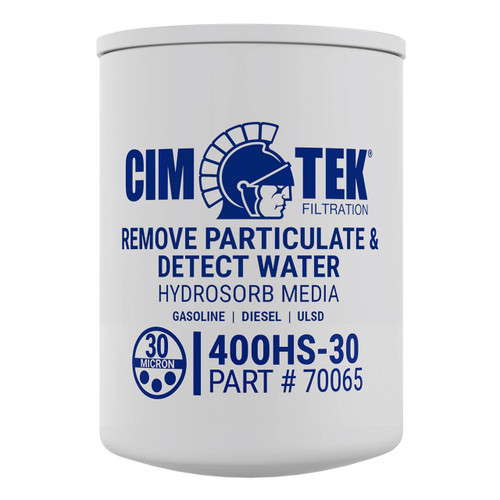 Cim-Tek 70065 400HS-30 30 Micron Water Detection Particulate Fuel Filter