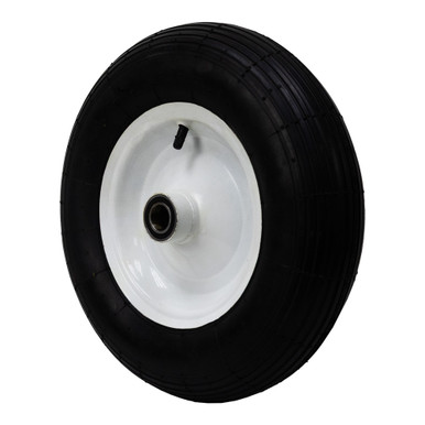 4.80/4.00-8Wheel Tire Assembly w/ White Steel Rim Jescraft WHL-12PM3