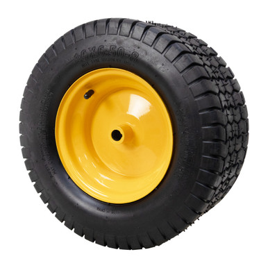 16x6.50-8 Wheel Assembly w/ Orange Steel Rim
