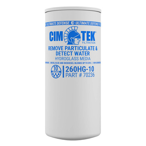 Cim-Tek 70236 260HG-10 10 Micron Water Detection Particulate Fuel Filter
