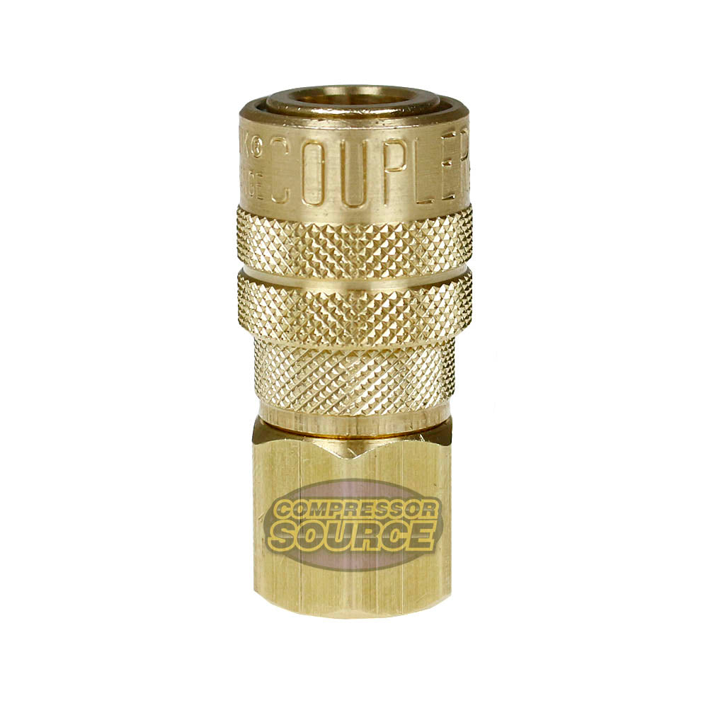 Milton M Style Coupler 3/8" Female NPT Brass Body Buna-N Seal 300 PSI Max 718