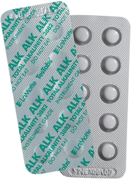LaMotte 3882A-H Alkalinity Test Tablets – 50 Foil-Wrapped Tablets for Pool & Spa Water Testing