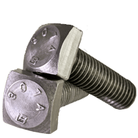 1/4"-20 x 3/4" Fully Threaded A307 Grade A Square Head Bolt Zinc Cr+3 (4,000/Bulk Pkg.)