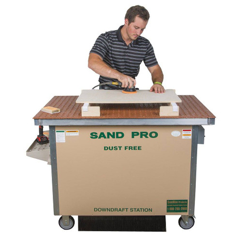 SandMan Sand Pro Downdraft Sanding Station, Economy Wood Model, 72"